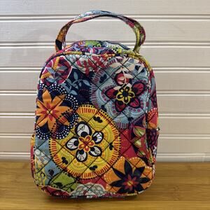 Danielle Morgan Lunch Box Bag - Paisley Mandala Flower Soft Quilted Insulated